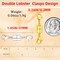 Double Lobster Clasp Magnetic Necklace Clasps and Closures 14K Gold and Silver Magnetic Jewelry Clasps Converters for Bracelet Necklaces Extender